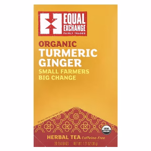 Equal Exchange, Organic Turmeric Ginger, Herbal Tea, Caffeine-Free, 20 Tea Bags, 1.27 oz (36 g)